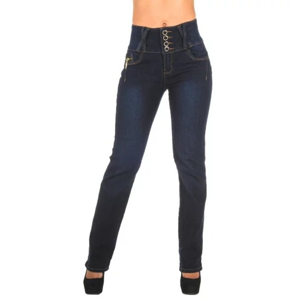 Colombian Design Butt Lift Mid Waist Skinny Jeans